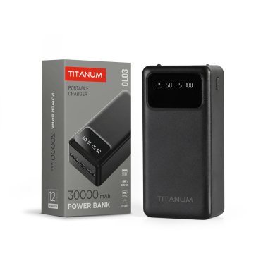 Повербанк 30000mAh TITANUM OL03 Black - фото