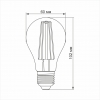 LED лампа VIDEX Filament A60FMD 7W E27 4100K дімерна