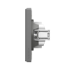 TV socket single grey graphite VIDEX NOTA (VF-NT-SK1TV-GR) - photo №3