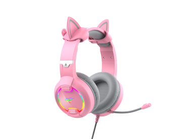 Ігрові навушники з мікрофоном HAVIT HV-H2233d Cat Pink - фото №2