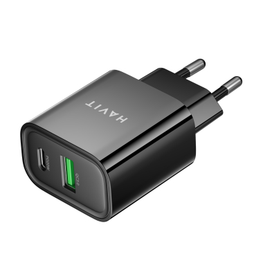 Зарядний пристрій HAVIT UC111 PRO 20W USB-A+USB-C Black - фото №5