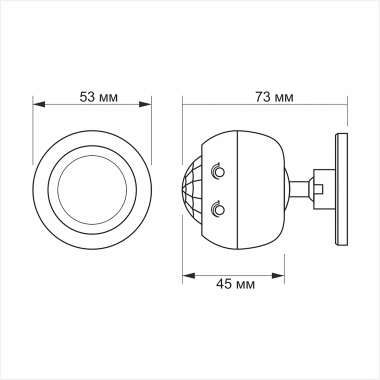 Датчик руху та освітленості VIDEX VL-SPS27W 220V 1200W інфрачервоний - фото №4