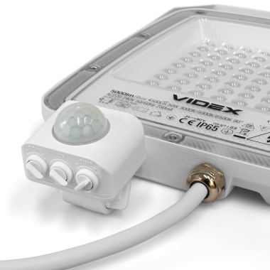 LED Floodlight VIDEX F5 50W 3000-5000-6500K with motion sensor 230V White (VL-F5-050CW-S) - photo №6