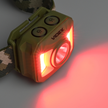 Налобний світлодіодний ліхтарик VIDEX VLF-H085R-TAC 120Lm RED - фото №17