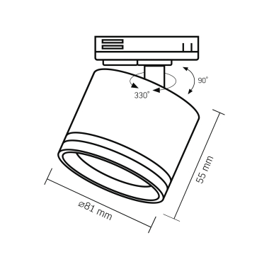 Світильник VIDEX під лампу GX53 трековий Білий (VL-SPF35C-W) - photo №3