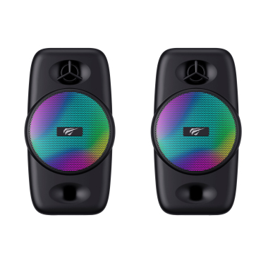 Стерео колонки ігрові HAVIT HV-SK213 USB RGB Black - фото