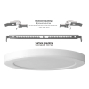 LED світильник круглий VIDEX DL6R 18W 3000K-4000K-6500K White - фото №9