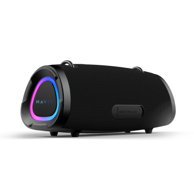 Портативна колонка HAVIT SK903BT IPX6 60W RGB Black - фото №2