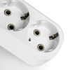 Мережевий розгалужувач із заземленням 2 гнізда білий TITANUM STANDARD - фото №6