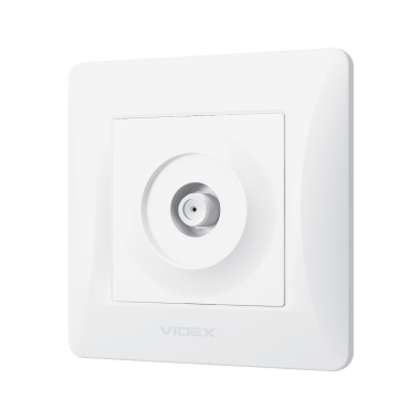 Розетка SAT одинарна супутникова біла VIDEX BINERA - фото №3