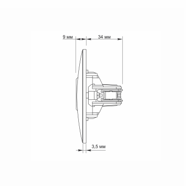 Розетка SAT одинарна супутникова срібний шовк VIDEX BINERA - фото №6