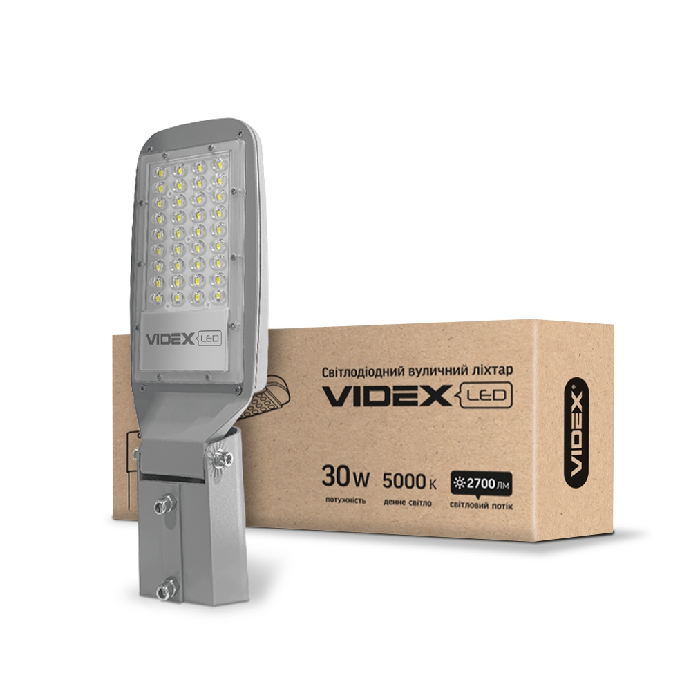 LED вуличний ліхтар VIDEX (поворотний) 30W 5000K