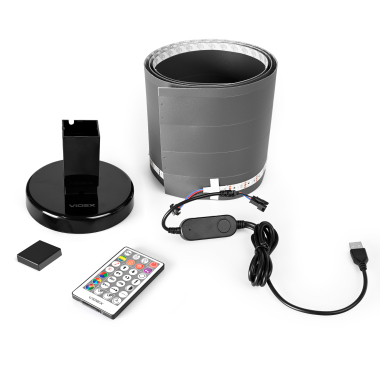 LED лампа підлогова VIDEX TF20 RGB 10W Black - фото №6