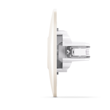 Розетка TV одинарна телевізійна кремова VIDEX BINERA - фото №4