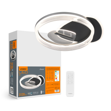 LED Dimmable Ceiling Light with remote controller VIDEX DECORA 52W VL-CLD-993-BSL