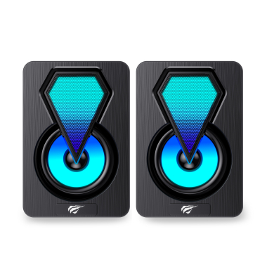 Ігрові колонки HAVIT HV-SK210 mini PRO USB 2.0 RGB Black - фото №2