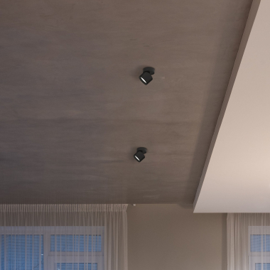 Світильник VIDEX під лампу GX53 поворотний Чорний VL-SPF18B-B - фото №3