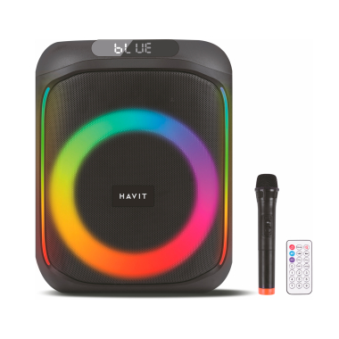 Портативна колонка HAVIT SQ146BT 60W RGB Black - фото