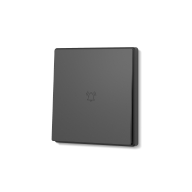 Doorbell button coal black VIDEX NOTA (VF-NT-DB1-BL) - photo