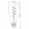 LED лампа VIDEX Filament ST64FASD 5W E27 2200K дімерна бронза - фото №5