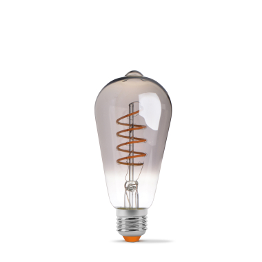LED лампа VIDEX Filament ST64FGD 4W E27 2100K дімерна графіт - фото №2