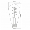 LED лампа VIDEX Filament ST64FGD 4W E27 2100K Дімерна графіт