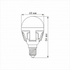 LED лампа VIDEX PREMIUM G45 7W E14 3000K