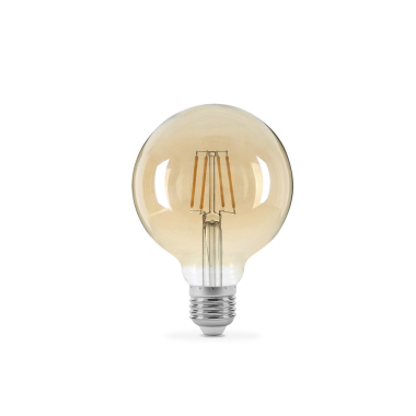 LED лампа TITANUM  Filament G95 6W E27 2200K бронза - фото №2