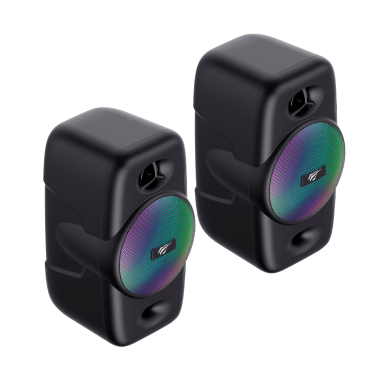 Стерео колонки ігрові HAVIT HV-SK213 USB RGB Black - фото №4