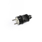 Plug w/grounding straight 16A Black TITANUM STANDARD - photo