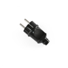 Plug w/grounding straight 16A Black TITANUM STANDARD - photo №2