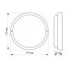 LED світильник вологозахищений круглий TITANUM 20W 6500K TL-BHR-206 - фото №3