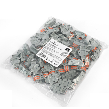 Клемник швидкого монтажу з кріпленням 2+2п сірий PC (TF-KNK-222) TITANUM - photo №5