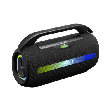 Портативна колонка HAVIT SK920BT IPX6 60W RGB Black - фото №3