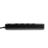 Мережевий подовжувач VIDEX ONCORD з/з 4п 3м (3x1.5мм) 3.4А USB(QC3.0) +USB-C(PD20W) з кнопкою Black
