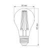 LED лампа TITANUM  Filament A60 7W E27 4100K - фото №3