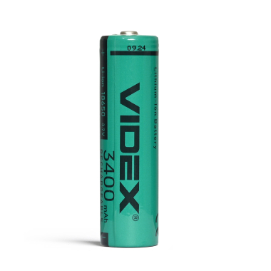Акумулятор Videx літій-іонний 18650 (без захисту) 3400mAh bulk/1шт - фото