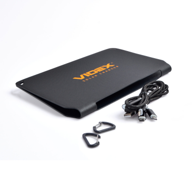 Портативний зарядний пристрій сонячна панель VIDEX VSO-F510U 10W - фото №2