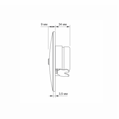 Розетка TV+SAT кінцева срібний шовк VIDEX BINERA - фото №6