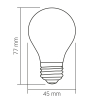 LED лампа VIDEX Filament VL-DG45MO 4W E27 3000K Porcelain dimmable - фото №3