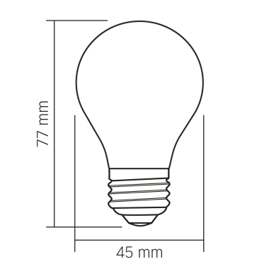 LED лампа VIDEX Filament VL-DG45MO 4W E27 3000K Porcelain dimmable - фото №3