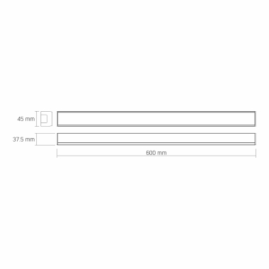 LED світильник лінійний VIDEX BN03 30W 0.6М 5000K 220V Black - фото №24