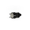 Plug w/grounding straight 16A Black TITANUM STANDARD - photo №3
