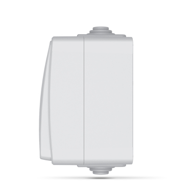 IP65 Вимикач зовнішній одноклавішний із підсвіткою сірий VIDEX BINERA - фото №3