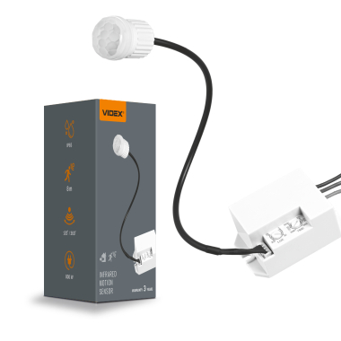 Датчик руху та освітленості VIDEX VL-SPR24 220V 800W IP65 інфрачервоний - photo