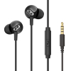 Вакуумні навушники з мікрофоном HAVIT E305P Black - фото 
