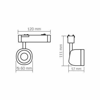 Magnetic Track Light VIDEX LA78B 18W 4000K 48V Black - photo №10