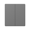 Switch 2 gang grey graphite VIDEX NOTA (VF-NT-SW2-GR) - photo №2
