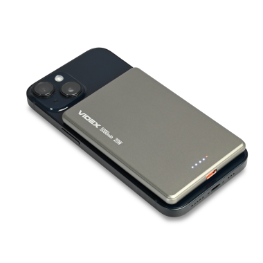 Повербанк з бездротовою зарядкою 5000mAh VIDEX Ultra-Slim VPB-W51S 15W PD20W - фото №7