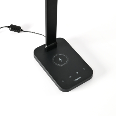 LED лампа настiльна з бездротовою зарядкою VIDEX VL-TF17B 18W 1800-6500K - фото №5